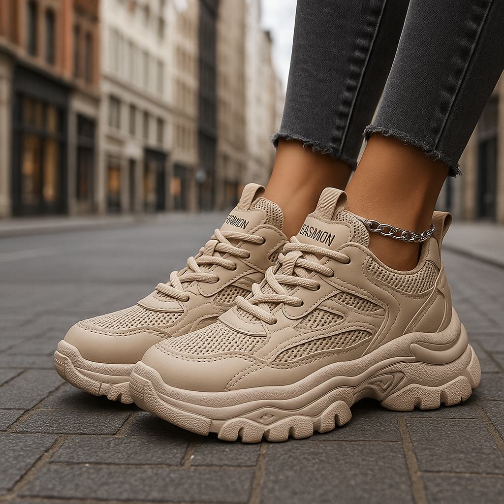 Lina | Sneakers | Speciaal ontworpen binnenzool | Biedt demping | Rubberen zool | Perfect voor dagelijks gebruik