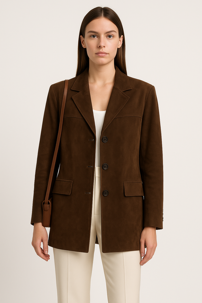 Jill | Suede jas | Zacht materiaal | Voor een mooie luxe look