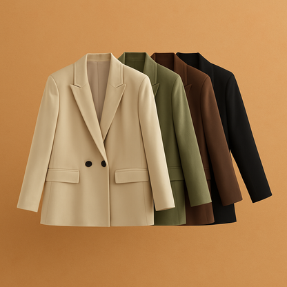 Meave | Blazer | Oversized pasvorm | Balans tussen elegantie en comfort | Dubbele knoopsluiting | Voor een chique uitstraling