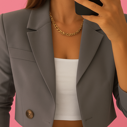 Annejet | Set | Jasje en broek | Cropped blazer | Elegantie met comfort