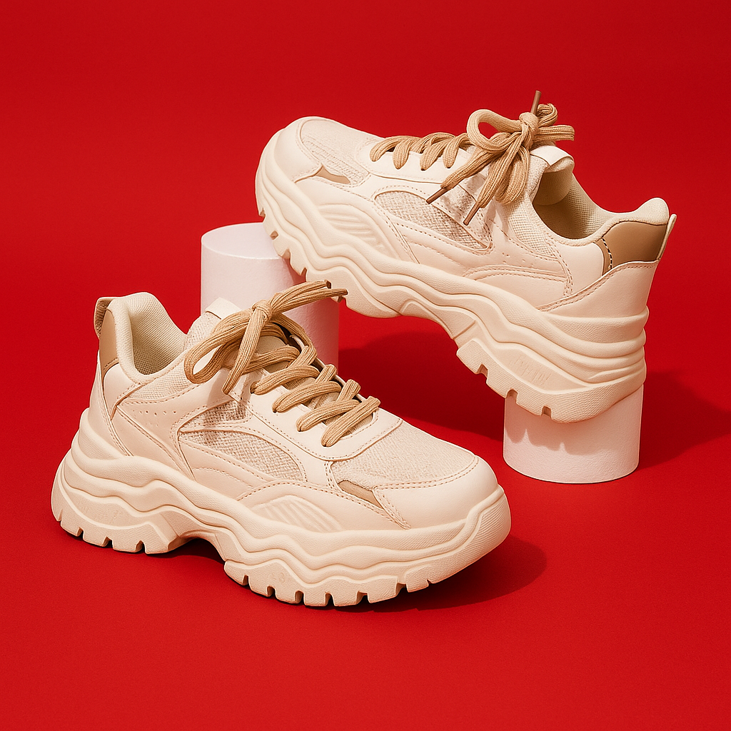 Lina | Sneakers | Speciaal ontworpen binnenzool | Biedt demping | Rubberen zool | Perfect voor dagelijks gebruik